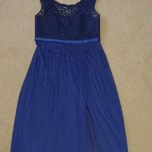 David Bridal Navy Blue bridesmaid dress